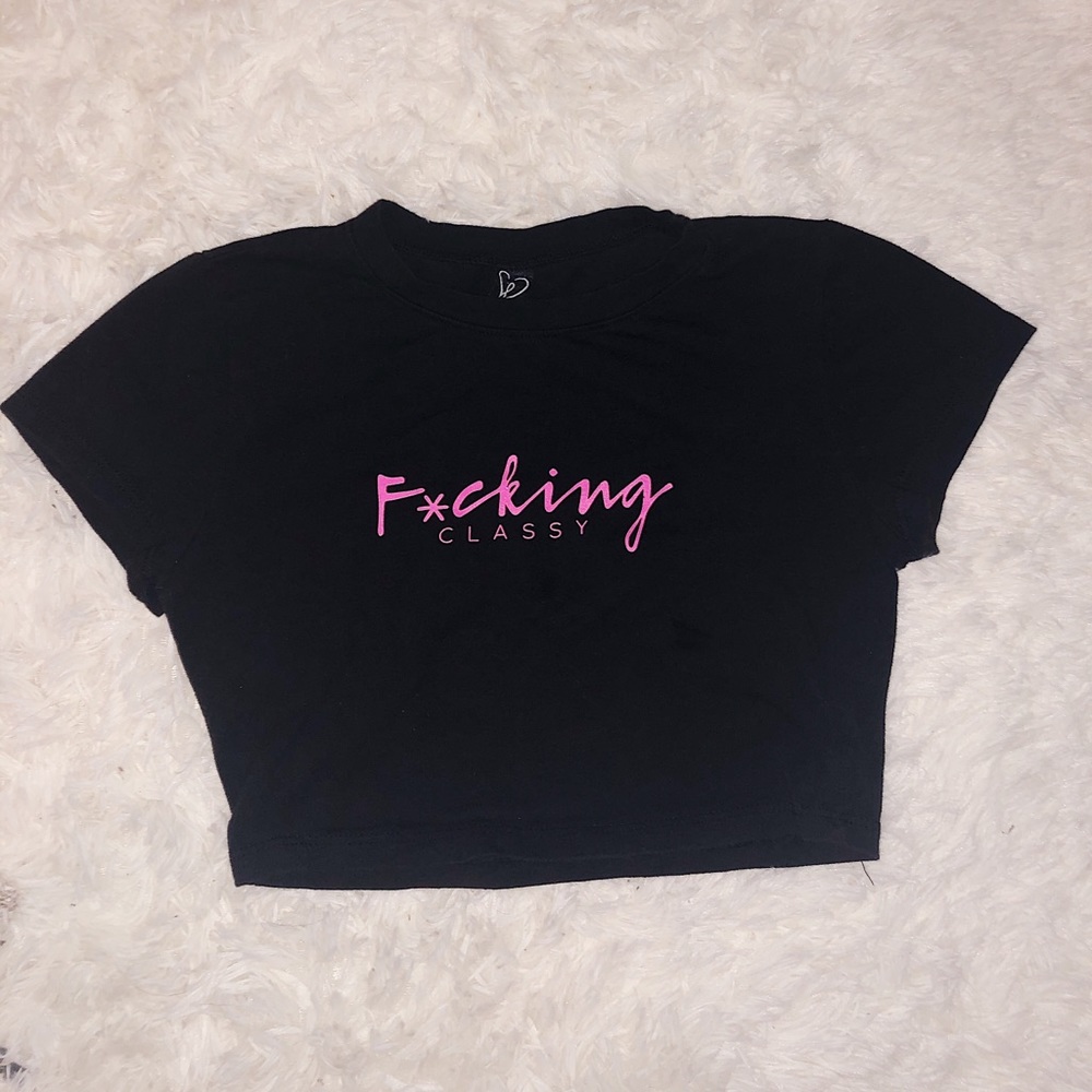 BLACK CROP TOP